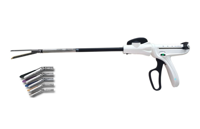 Disposable endoscopic linear cutter stapler